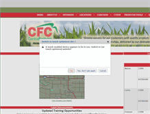 Tablet Screenshot of cenfarmcoop.com
